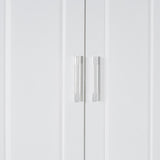 Tall Bathroom Cabinet with Laundry Basket, Large Space Tilt-Out Laundry Hamper and Upper WF323481AAK