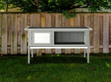 36" Single Deck Waterproof Wooden Chicken Coop Hen House Pet Animal Poultry Cage Rabbit Hutch Gray 17110053