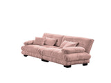 Cloud Couch 2 Seater Sofa for Living Room, Chenille 2 - Seat sofa with 2 Lumbar pillows and 2 throw 86777861