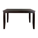 ZNTS Casual Dining Warm Merlot Finish 1pc Counter Height Table with Self-Storing Extension Leaf Strong B01153765