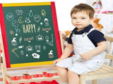 3-in-1 Kids Art Easel - Double-Sided Magnetic BoardPaper Roll, 26 Letter Magnets, Multicolor 05189259