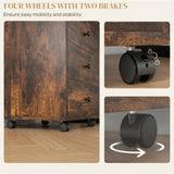 Bathroom Storage Cabinet-Brown 37124254