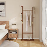 ZNTS Coat Racks solid wood hanger 23.6* 11*64.1in Solid environmental protection easy to assemble W2987P225473