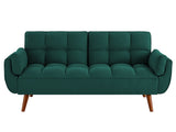 New Design Linen Sofa Furniture Adjustable Backrest Easily Assembled Recliners-GREEN 94890797