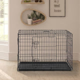 ZNTS 36" Pet Kennel Cat Dog Folding Steel Crate Animal Playpen Wire Metal 26995370