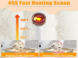 Rechargeable Heated Ice Scoop 45s Fast Heating Up to 158&degF, 2000mAh Cordless Self Heating Ice 03459513