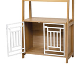 Furniture Style Dog Crate Ladder Bookcase Pet Friendly Furniture N843P256446W