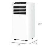 3-in-1 Mobile Portable AC, Cooling Dehumidifier Ventilating, Remote Control, 2 Speed Fans, 24H Timer 18970188