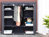 67" Portable Closet Organizer Wardrobe Storage Organizer with 10 Shelves Quick and Easy to Assemble 09015276
