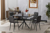 Square Table, Mid Century Modern Square Table for 4-6 Person, Coffee Table for Kitchen W578P242962