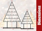 2 Pack Sturdy Metal Xmas Card Holder - Tree Shape, 1521 Clips, 2 Stands , Black, 47878110