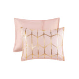 King/Cal King Metallic Printed Comforter Set B03595842