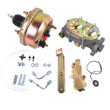 7" Single Zinc Power Brake Booster 1" Bail Top Master Cylinder Disc/Drum Proportioning Valve Kit 45396868