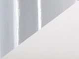 Contemporary Bench in Chrome Metal and White Faux Leather B202P223835