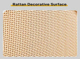 2 rows of 4 dump buckets with high-leg arched rattan shoe cabinet, particle board plastic rattan, 94024581