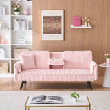 Minimalist style, straight-line corduroy sofa suitable for sitting and lying in the living room and W1658P251971