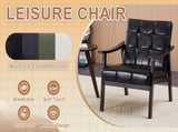 Medieval-inspired modern armchair with high back upholstered chair, solid wood legs, W2989P382766