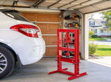 6-Ton Hydraulic Shop Press with Press Plates, H-Frame Garage Benchtop Press, Adjustable Working 64017581