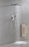 ZNTS Shower Set System Bathroom Luxury Rain Mixer Shower Combo Set Wall Mounted Rainfall Shower Head W92864179