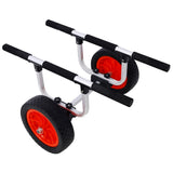 Heavy Duty Kayak Cart,Width Adjustable Canoe Cart with 12inch Flatfree Beach Wheels Boat Dolly Cart W46577447