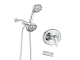 Shower System with Tub Spout Rain Shower Tub Set, High Pressure Dual 2 in 1 Shower Combo Faucet with W121946399