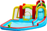 7 in1 Inflatable slide water park bouncing house outdoor Soccer garden bouncer with Splash pool & W167790010