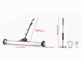 36-Inch Magnetic Sweeper with Wheels, 55 lbs Telescoping Pickup Tool for Nails & Screws in Garage & 19331501
