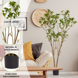 Home iron tree leaves tree bonsai Simulated green plant pot indoor living room home W2945P278471