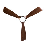 Hot sales 52 Inch Modern Ceiling Fan With 3 Color Dimmable 3 Solide Wood Blades Remote Control W2991P338644