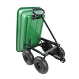 Folding car Poly Garden dump truck with steel frame, 10 inches. Pneumatic tire, 300 lb capacity body W22721201
