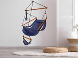 Oxford Cloth Hardwood With Cup Holder Wooden Stick Perforated 100kg Seaside Courtyard Oxford Cloth 92840517