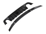 Rear Diffuser Bumper & Trunk Spoiler fit for Infiniti Q50 14-2024 ABS w/ LED Brake 60700340