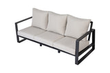 Three-person sofa rectangular coffee table, light brown cushions YB15052 B120P293358