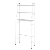 ZNTS 3-Tier The Toilet Bathroom Rack White 78334740