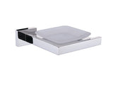 Bright Polishing Soap Dish Rust-Proof 304 Stainless Steel Square Soap Holder with Removable Dish 80906242