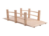 Arch Bridge Small Wooden Bridge Courtyard Outdoor Anticorrosive Wood Landscape Bridge Burlywood 67563764