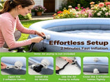 118 x 68 Large Capacity Outdoor Inflatable with Sunshade Tent, TearResistant PVC BlowUp 90250049