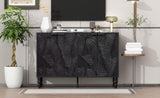 U-Can 47.2'' Modern TV Stand, Entertainment Center Media Console with 2 Spacious Storage Space, N724P233372B