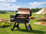 8-in-1 Wood Pellet Grill Smoker, 575 Sq In Cook Area Electric BBQ Grill & Smoker with LCD Screen 72740620