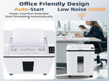 200-Sheet Auto Feed Paper Shredder, 40 Min Non-Stop Heavy Duty Shredders, P-5 Ultra Security 75333406