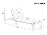 Outdoor Chaise Lounge Patio Chaise Outdoor Reclining Chair Pool Lounge Chair with N719P445623D