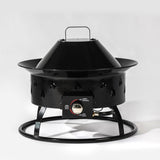 Mini Fire Pit Outdoor Portable Fire Pit Steel Camping Fire Pit with Lava Rocks W853P202205