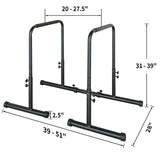 Power Tower Dip Station Pull Up Bar Stand Adjustable Height Heavy Duty Multi-Function Fitness 27811779