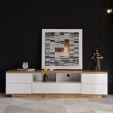 Modern TV stand for TVs up to 80'' , Media Console with Multi-Functional Storage, Entertainment WF313575AAK