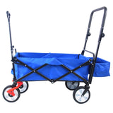 folding wagon Collapsible Outdoor Utility Wagon, Heavy Duty Folding Garden Portable Hand Cart, Drink W22747803