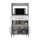 Worland Pantry Cabinet with Microwave Stand, Multi-Functional with Drawer and 2-Door B070P173200