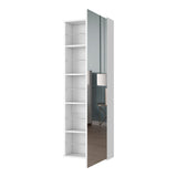 Connecticut Wall Mounted Shoe Rack, Mirror, Five Shelves, Ten Shoes Capacity B128P148901