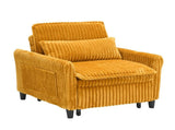 orange comfortable chair for Small apartment Bedroom space Balcony Small sofa bed Lazy Small sofa W6295P549833