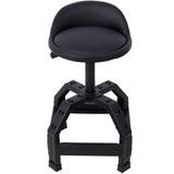 Pneumatic 360 Degree Swivel Stool, Mechanics Rolling Creeper Seat, Heavy Duty Mechanics Stool,black 36433541