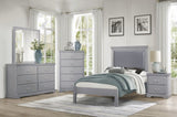 1pc Classic Traditional 2 Drawers Nightstand Gray Finish Bedroom Furniture Wooden Bedside Table B011P233734